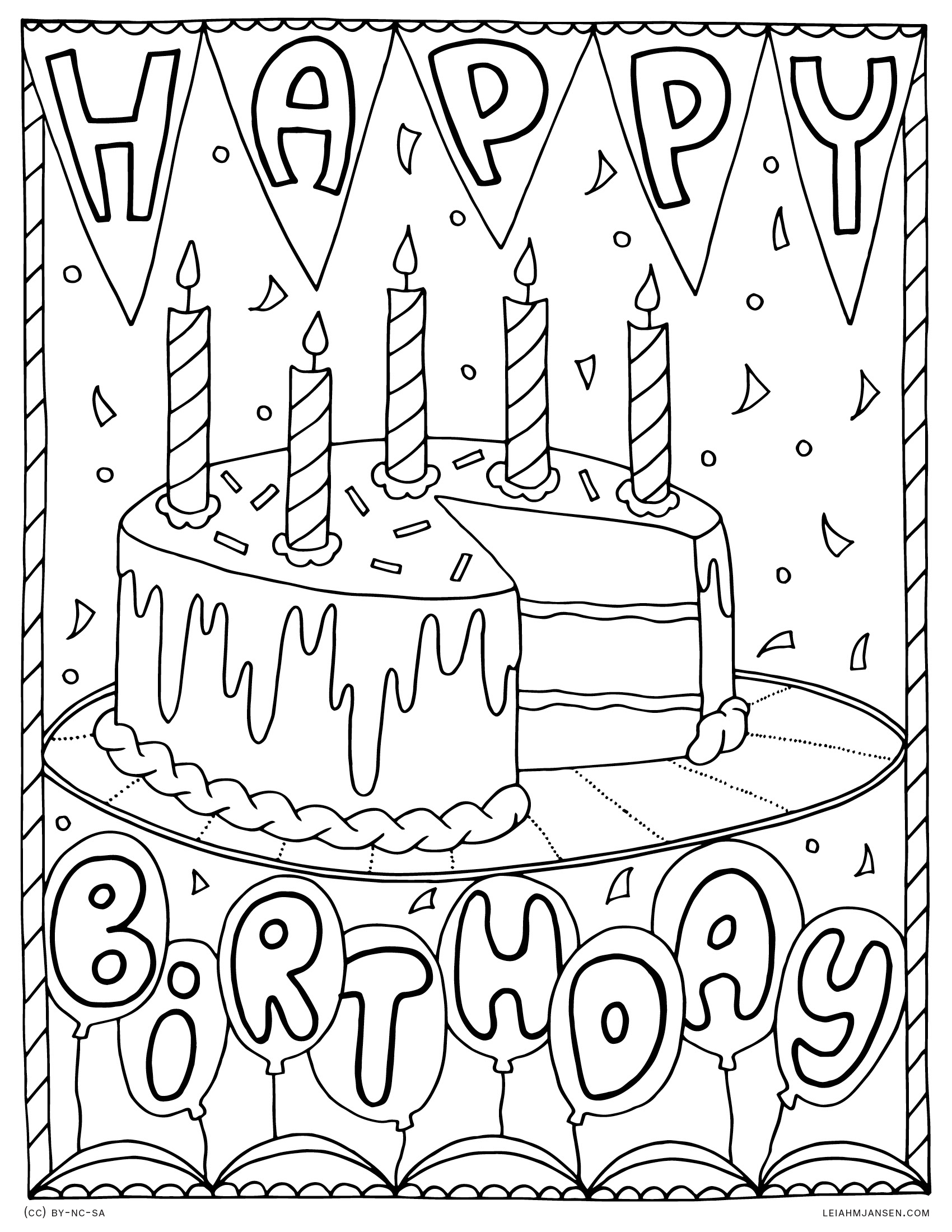 Coloring Pages For Adults Happy Birthday Dustin Coloring Pages