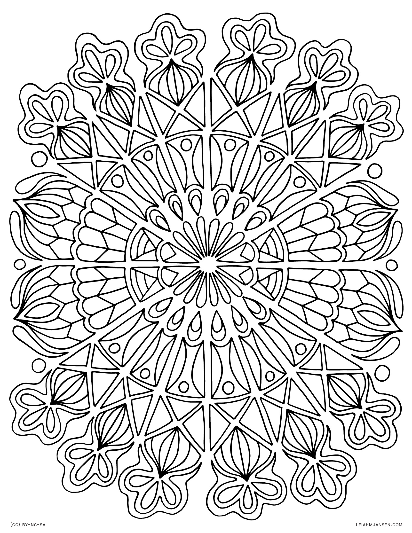 by Mandala Tapestry Tapestry Inspired Abstract Geometric Mandala Free Printable Coloring Page for Adults