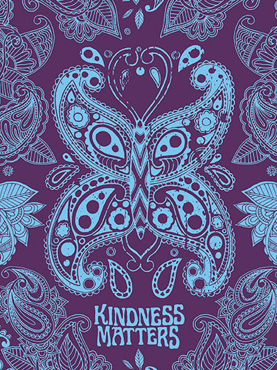 doodles notebook cover - kindness matters