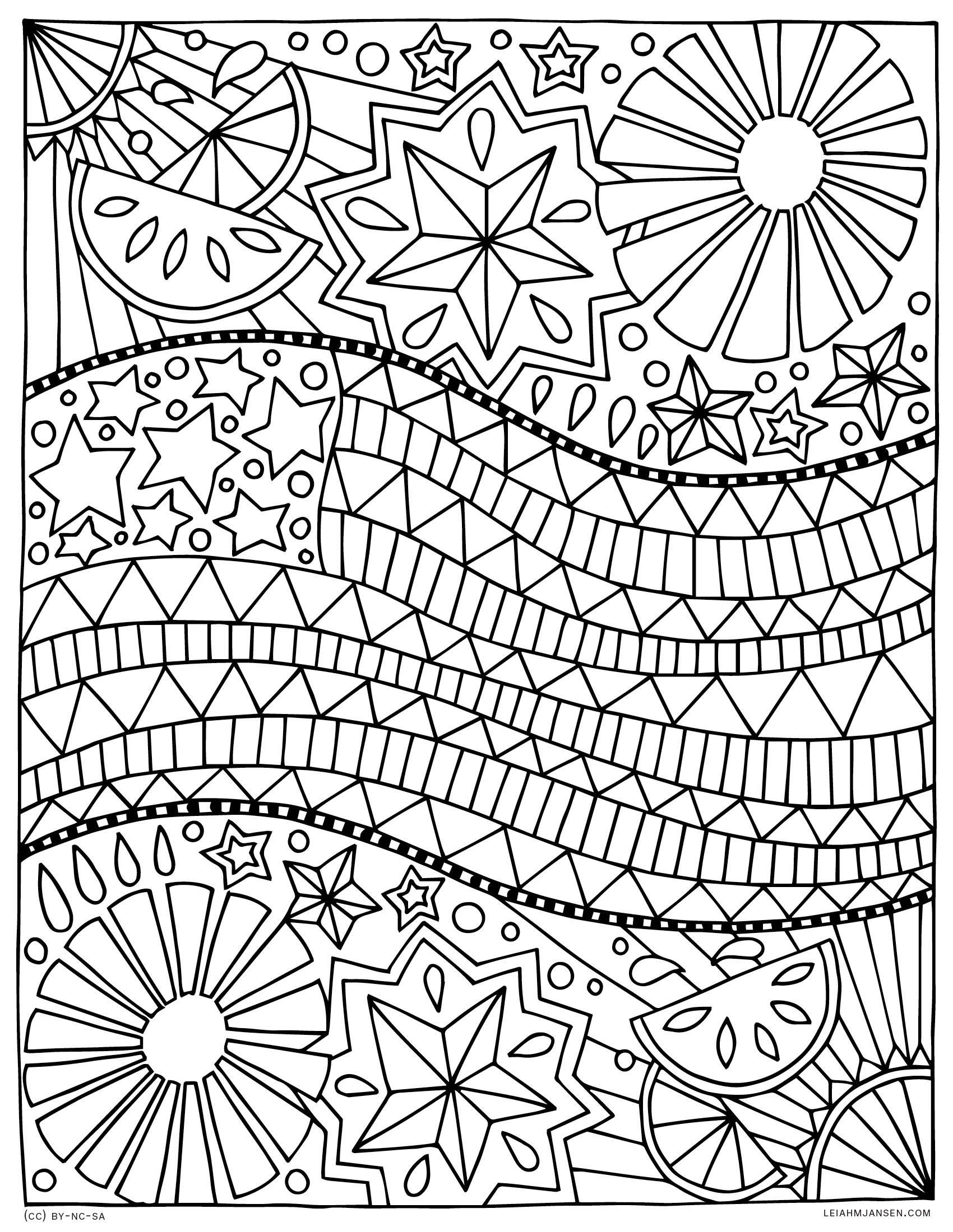 Printable July Coloring Pages E1497543520952