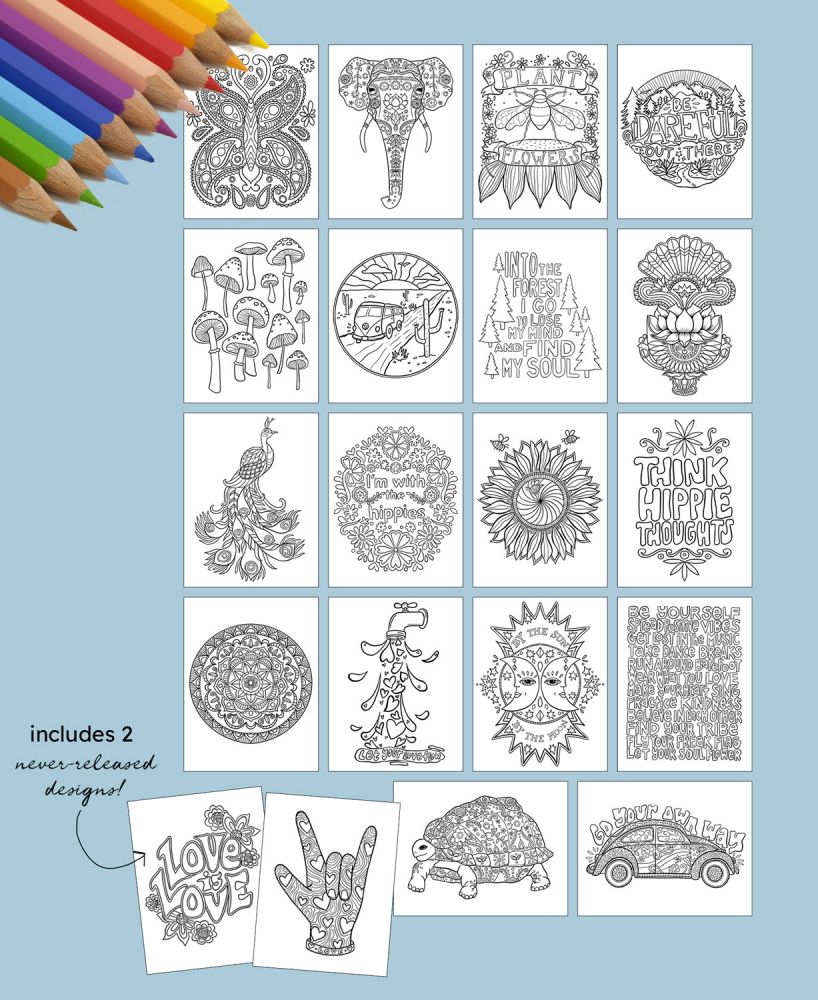 Soul Flower Designs Coloring Book
