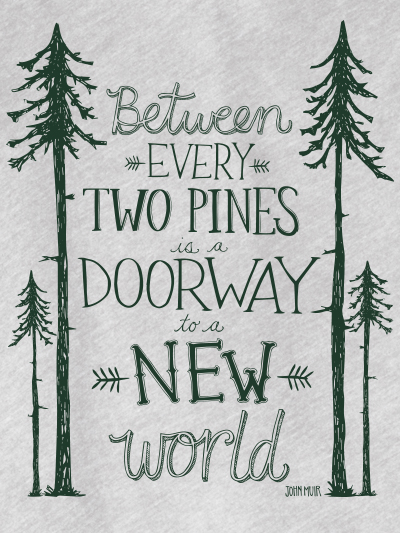 between two pines