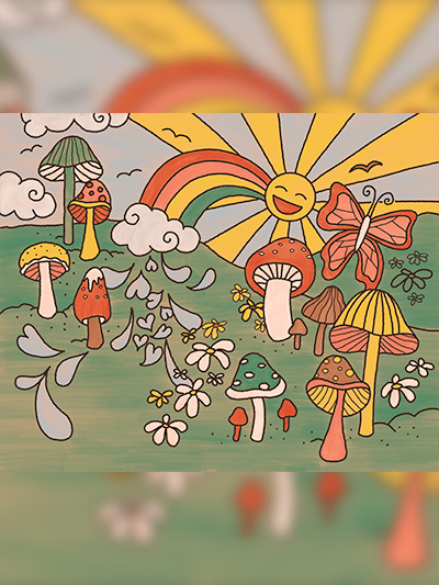 mushrooms scene