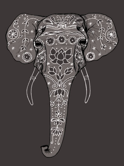 painted elephant