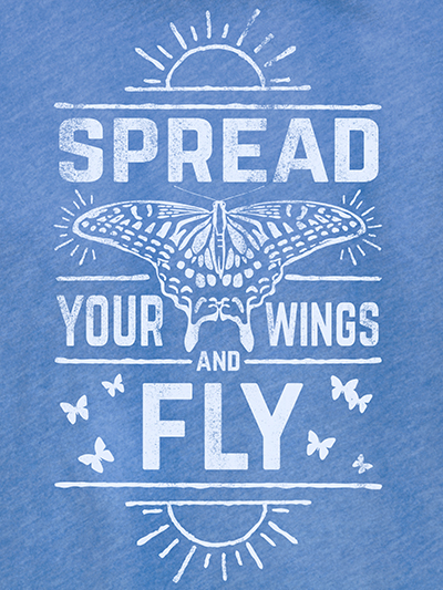 spread wings & fly